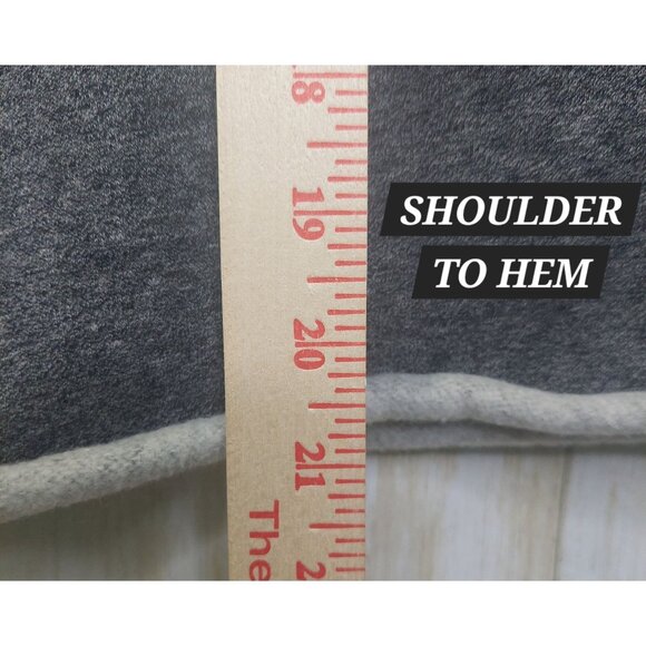 Calvin Klein Women's Gray Cut Off Hoodie Sweatshirt Size XXL Cozy - Picture 11 of 11